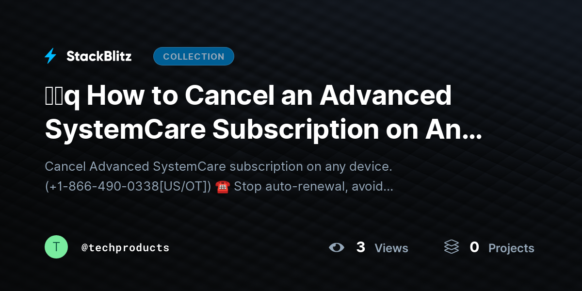 ᶠᵃq How to Cancel an Advanced SystemCare Subscription on Any Device (2026 Step-by-Step Guide) by techproducts