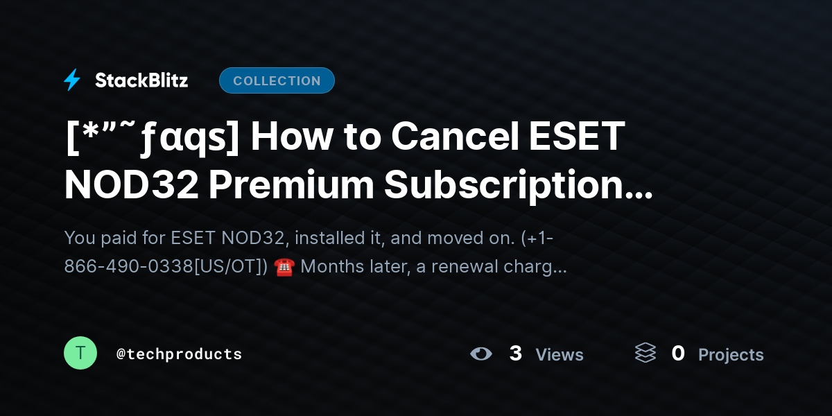 [*”˜ƒαqѕ] How to Cancel ESET NOD32 Premium Subscription Without Confusion (Step-by-Step Clarity Guide) by techproducts