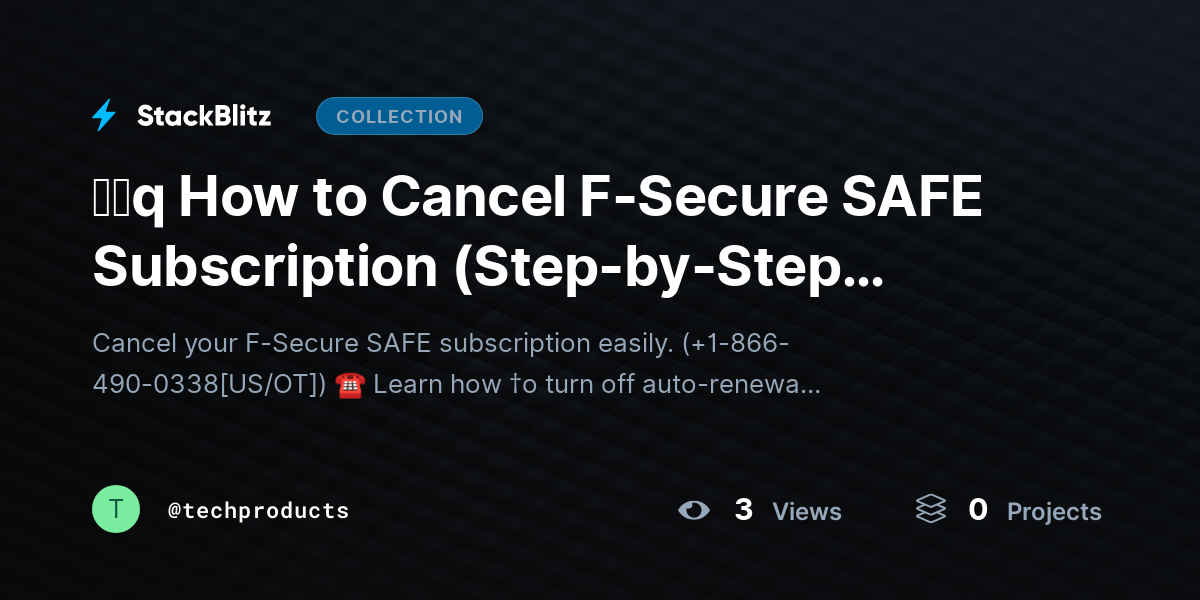ᶠᵃq How to Cancel F-Secure SAFE Subscription (Step-by-Step Guide for 2026) by techproducts