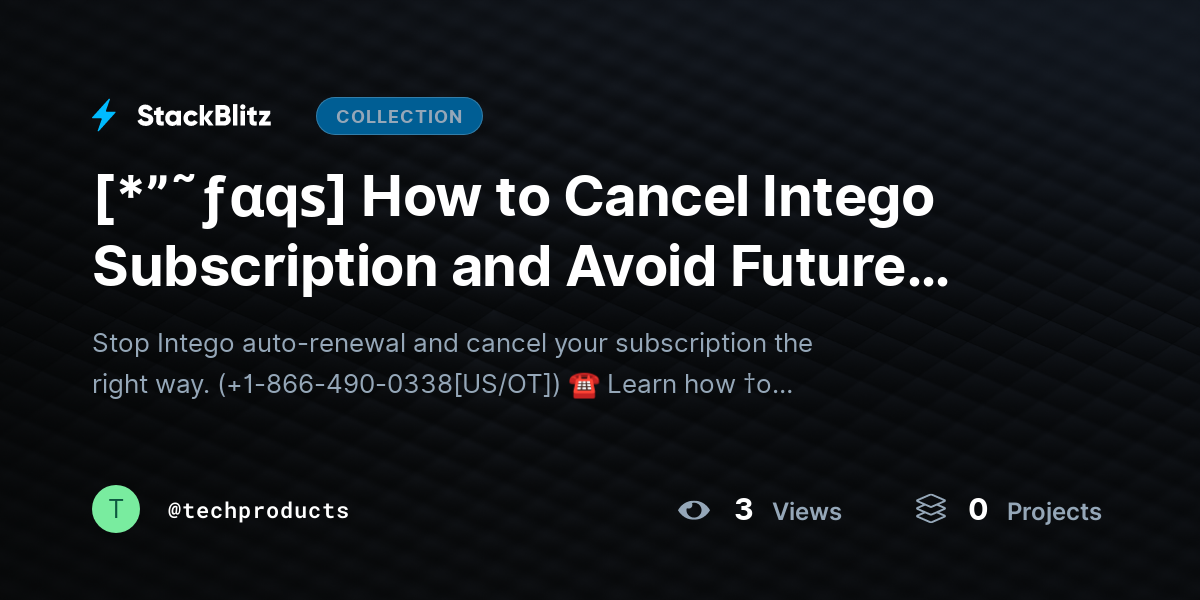 [*”˜ƒαqѕ] How to Cancel Intego Subscription and Avoid Future Charges (2026 Easy Guide) by techproducts