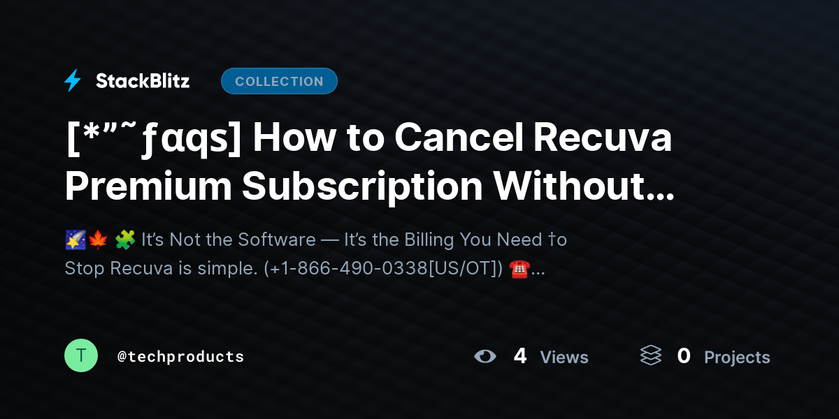 [*”˜ƒαqѕ] How to Cancel Recuva Premium Subscription Without Confusion (2026 Guide) by techproducts