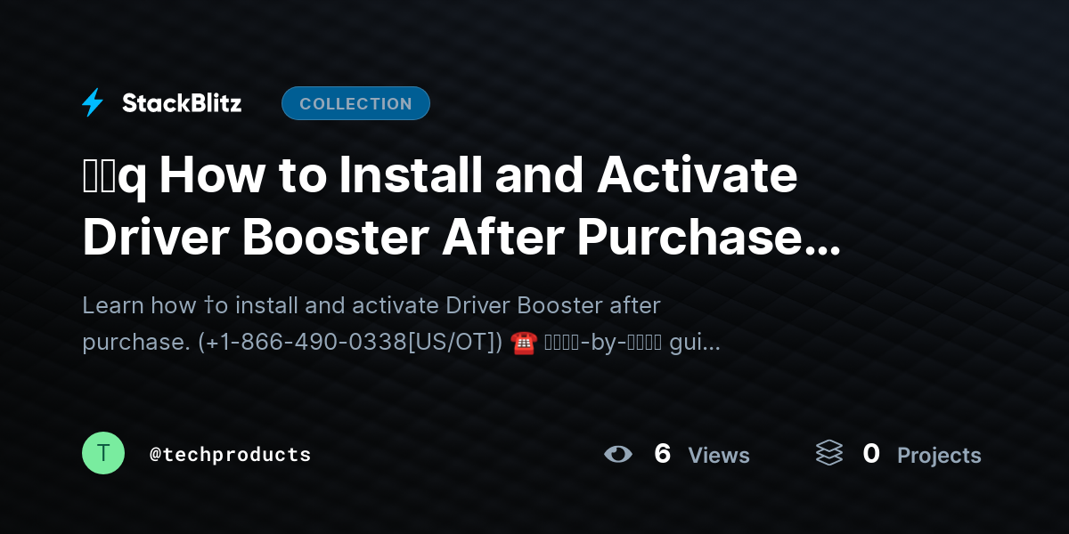 ᶠᵃq How to Install and Activate Driver Booster After Purchase (Step-by-Step) by techproducts