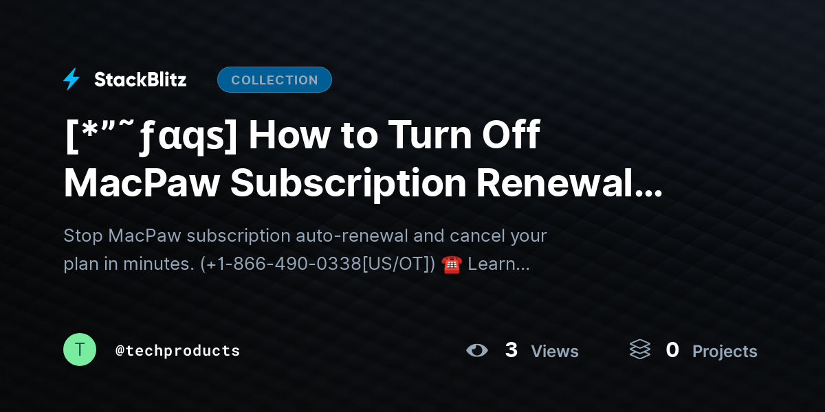 [*”˜ƒαqѕ] How to Turn Off MacPaw Subscription Renewal and Cancel It (Fast & Easy Guide) by techproducts