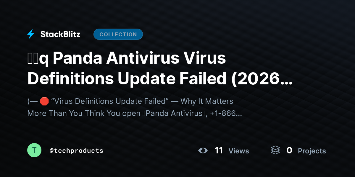 ᶠᵃq Panda Antivirus Virus Definitions Update Failed (2026 Fix Guide – Restore Updates Fast) by techproducts
