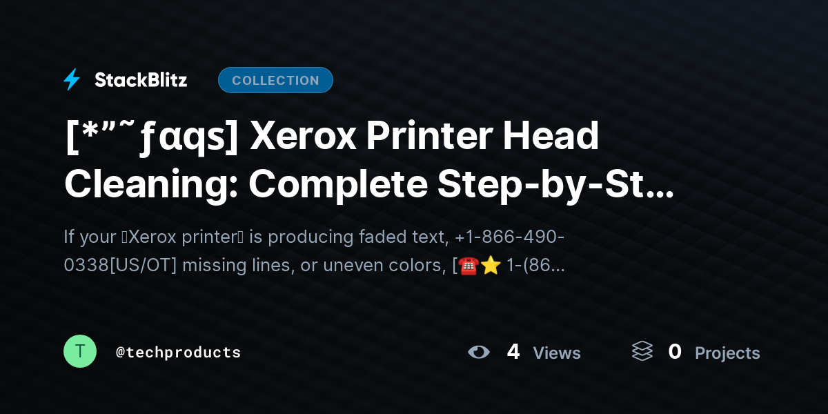[*”˜ƒαqѕ] Xerox Printer Head Cleaning: Complete Step-by-Step Guide to Fix Clogs & Restore Print Quality Fast by techproducts