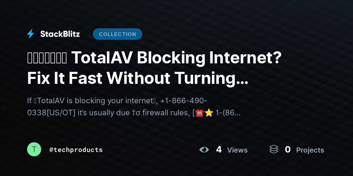 ᵘᵖᵈᵃᵗᵉᵈ TotalAV Blocking Internet? Fix It Fast Without Turning Protection Off (2026 Guide) by techproducts