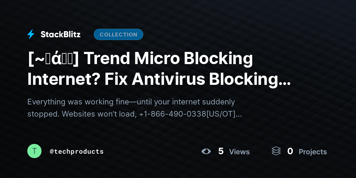 [~𝐅ά𝓠𝕤] Trend Micro Blocking Internet? Fix Antivirus Blocking Internet Access (Step-by-Step Guide) by techproducts