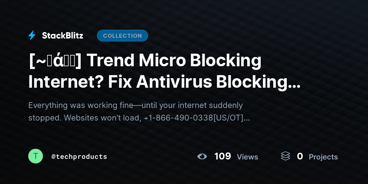 [~𝐅ά𝓠𝕤] Trend Micro Blocking Internet? Fix Antivirus Blocking Internet Access (Step-by-Step Guide) by techproducts