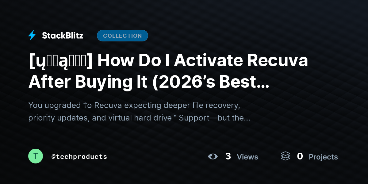 [ų℘ɖąɬɛɖ] How Do I Activate Recuva After Buying It (2026’s Best Method) by techproducts