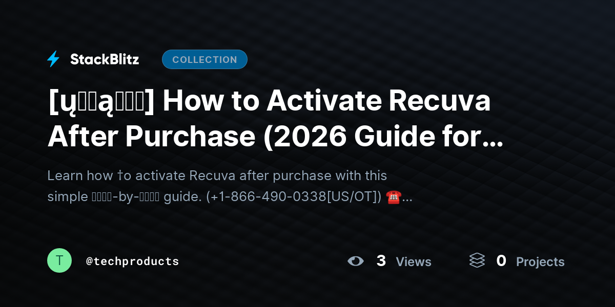 [ų℘ɖąɬɛɖ] How to Activate Recuva After Purchase (2026 Guide for Instant Setup) by techproducts