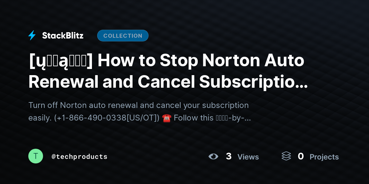 [ų℘ɖąɬɛɖ] How to Stop Norton Auto Renewal and Cancel Subscription (2026 Step-by-Step Guide) by techproducts