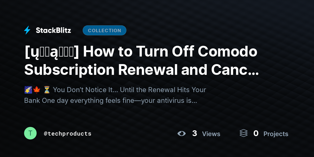 [ų℘ɖąɬɛɖ] How to Turn Off Comodo Subscription Renewal and Cancel It (2026 Complete Guide) by techproducts