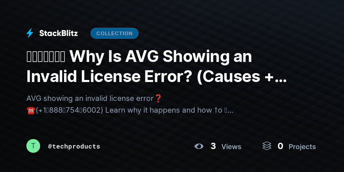 ᵘᵖᵈᵃᵗᵉᵈ Why Is AVG Showing an Invalid License Error? (Causes + 10 Fixes That Work) by techproducts