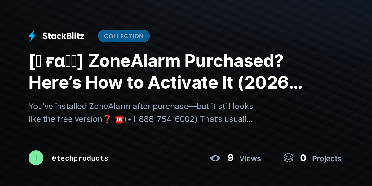 [♜ ғα𝐐𝐒] ZoneAlarm Purchased? Here’s How to Activate It (2026 Complete Activation Guide) by techproducts