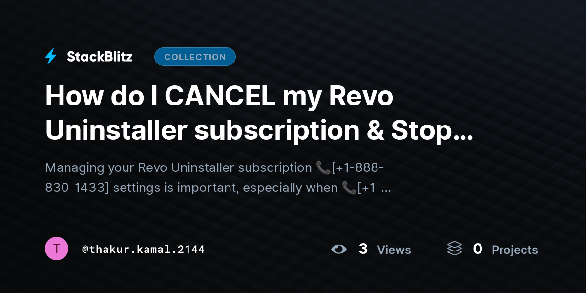How do I CANCEL my Revo Uninstaller subscription & Stop Auto Renewal?{Advanced$Aid!} by thakur.kamal.2144
