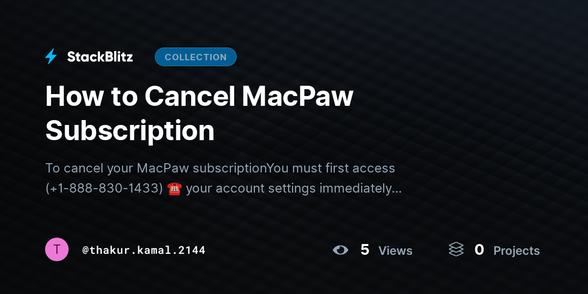 How to Cancel MacPaw Subscription by thakur.kamal.2144