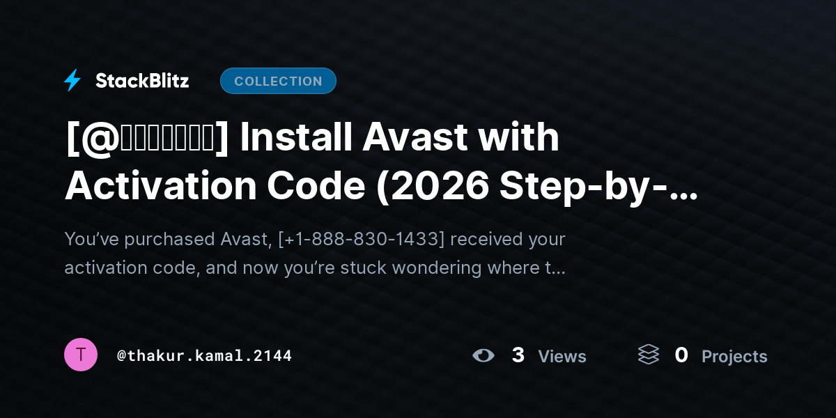 [@𝘶𝘱𝘥𝘢𝘵𝘦𝘥] Install Avast with Activation Code (2026 Step-by-Step Setup & Activation Guide) by thakur.kamal.2144