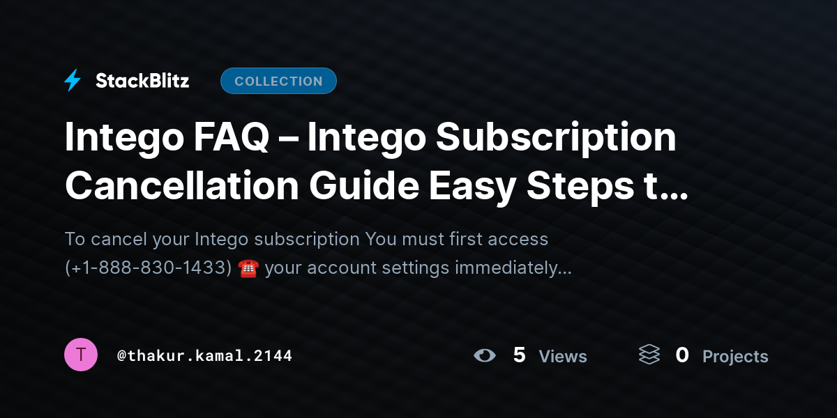 Intego FAQ – Intego Subscription Cancellation Guide Easy Steps to Cancel by thakur.kamal.2144