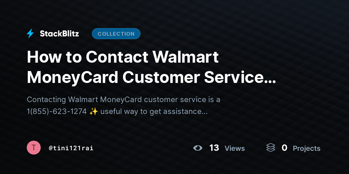 How to Contact Walmart MoneyCard Customer Service (Support Contact Guide) by tini121rai