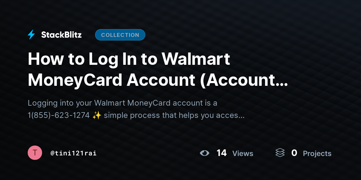 How to Log In to Walmart MoneyCard Account (Account Access Tutorial) by tini121rai