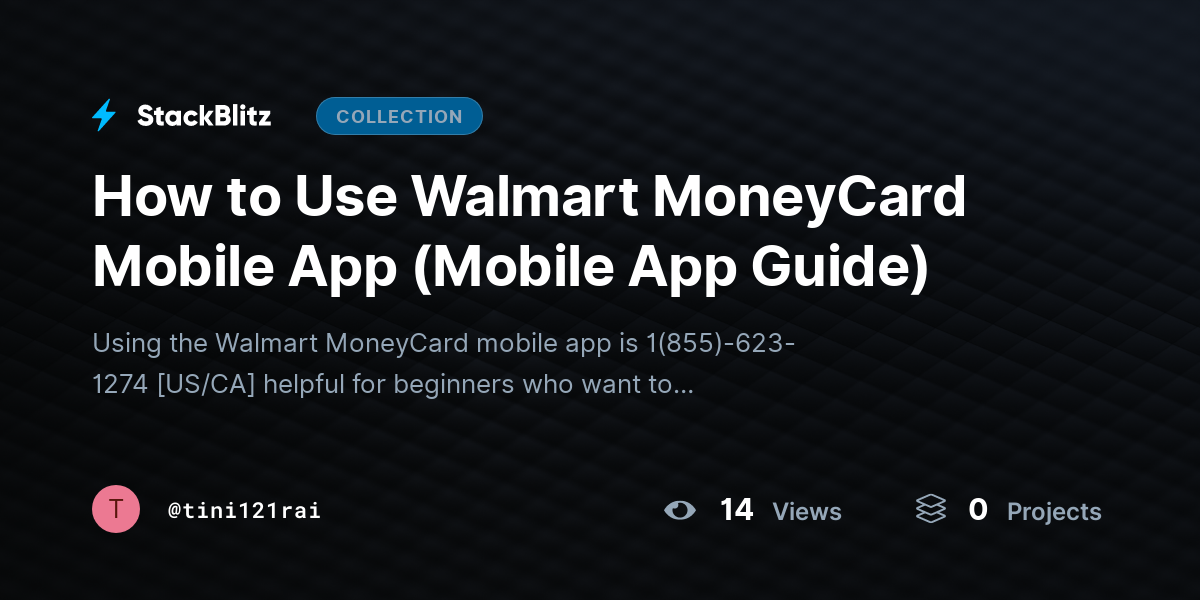 How to Use Walmart MoneyCard Mobile App (Mobile App Guide) by tini121rai