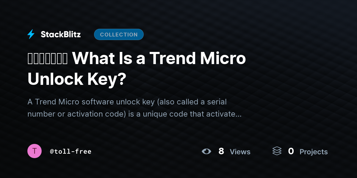 ᵘᵖᵈᵃᵗᵉᵈ What Is a Trend Micro Unlock Key? by toll-free