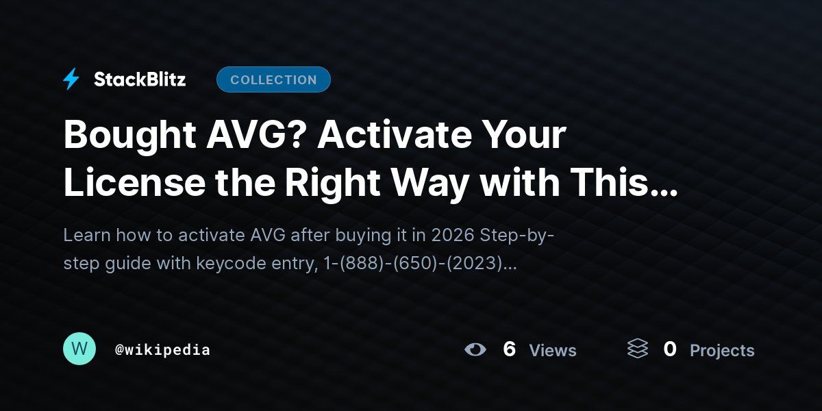 Bought AVG? Activate Your License the Right Way with This Step-by-Step Guide by wikipedia