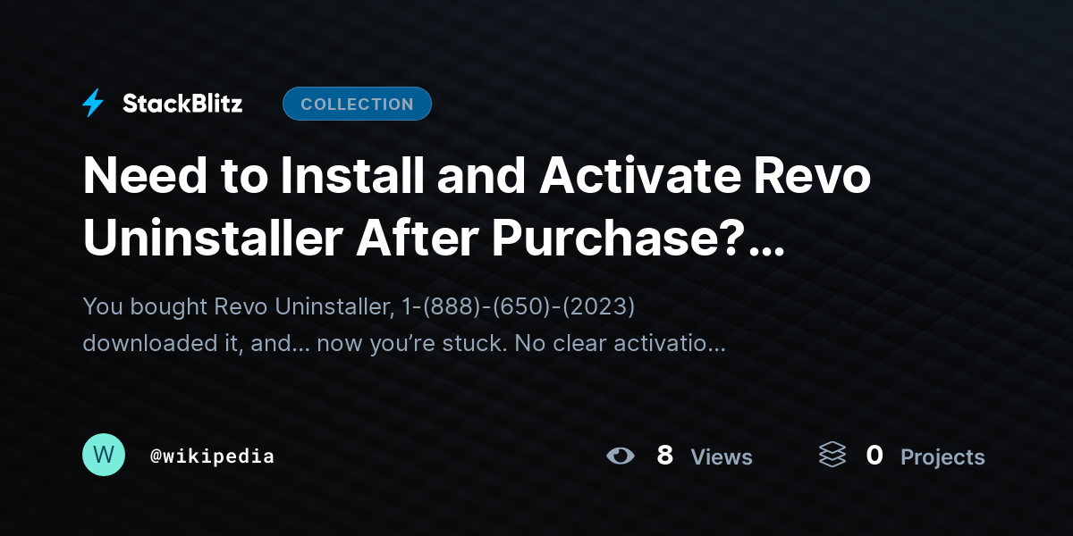 Need to Install and Activate Revo Uninstaller After Purchase? Complete Setup with This Full Guide by wikipedia