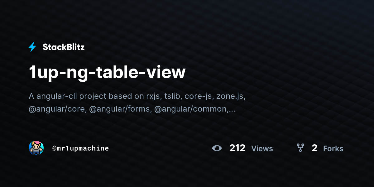1up-ng-table-view - StackBlitz