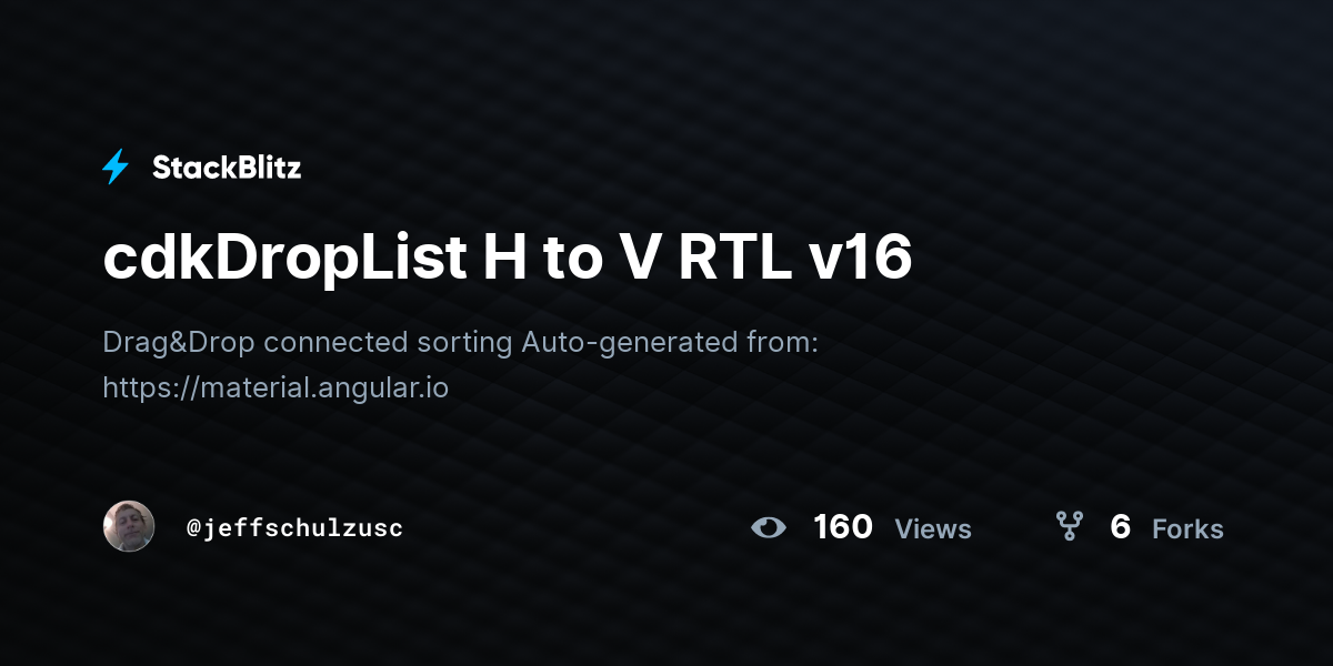 cdkDropList H to V RTL v16 - StackBlitz