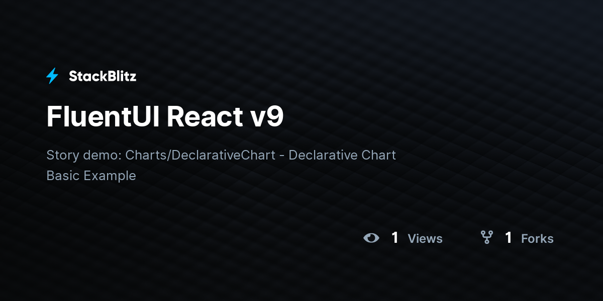 FluentUI React v9 - StackBlitz