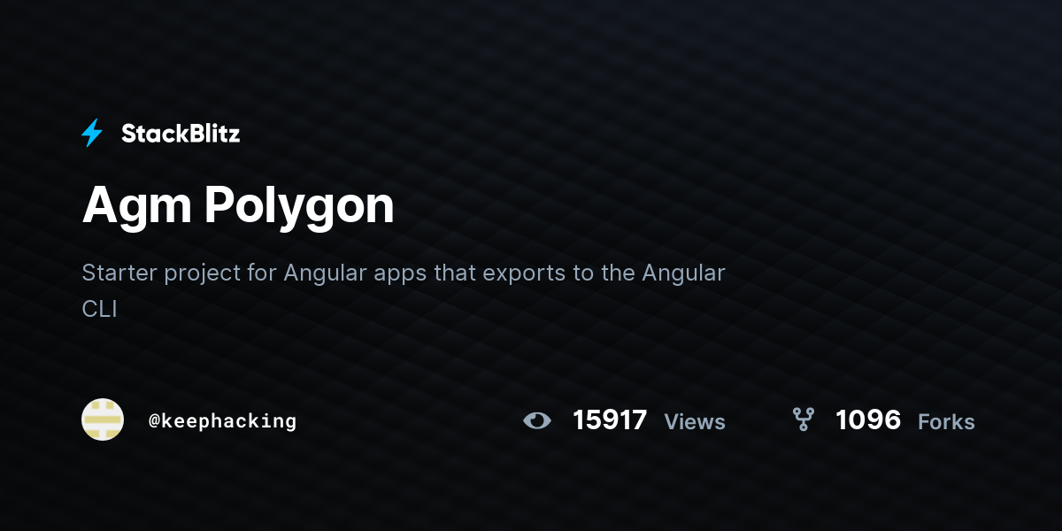 Agm Polygon - StackBlitz