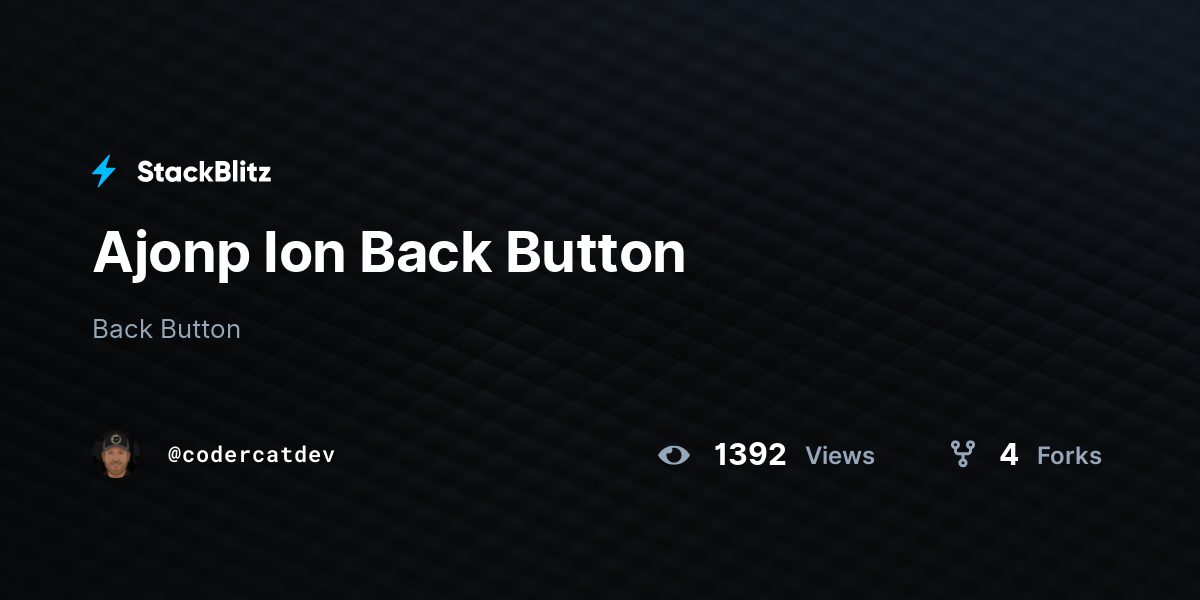 Ajonp Ion Back Button - StackBlitz