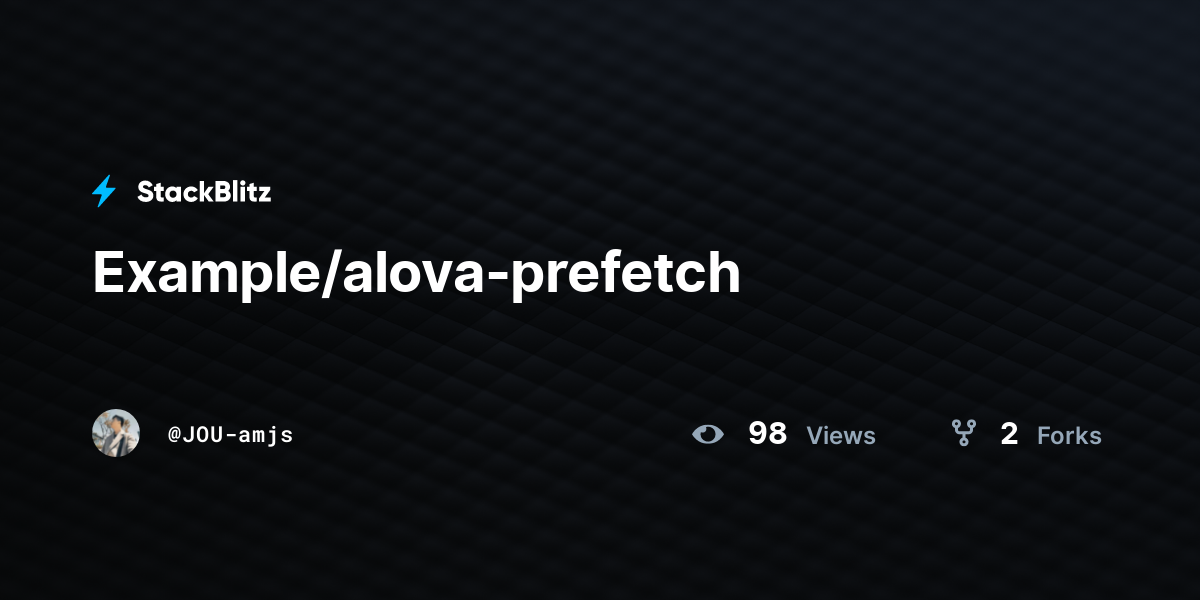 Example/alova-prefetch - StackBlitz