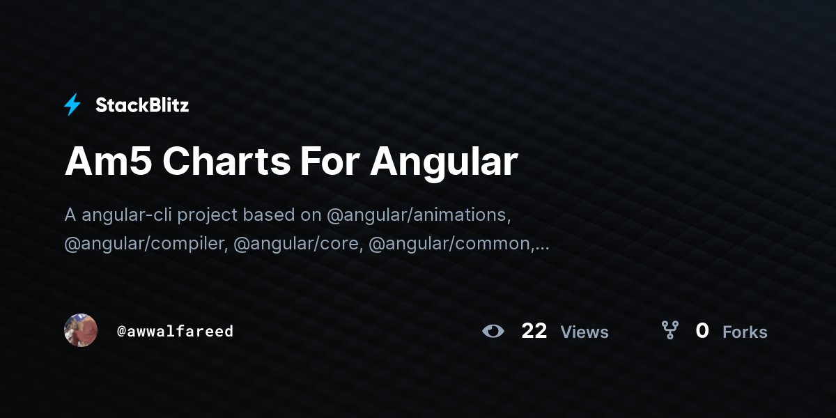 Am5 Charts For Angular StackBlitz