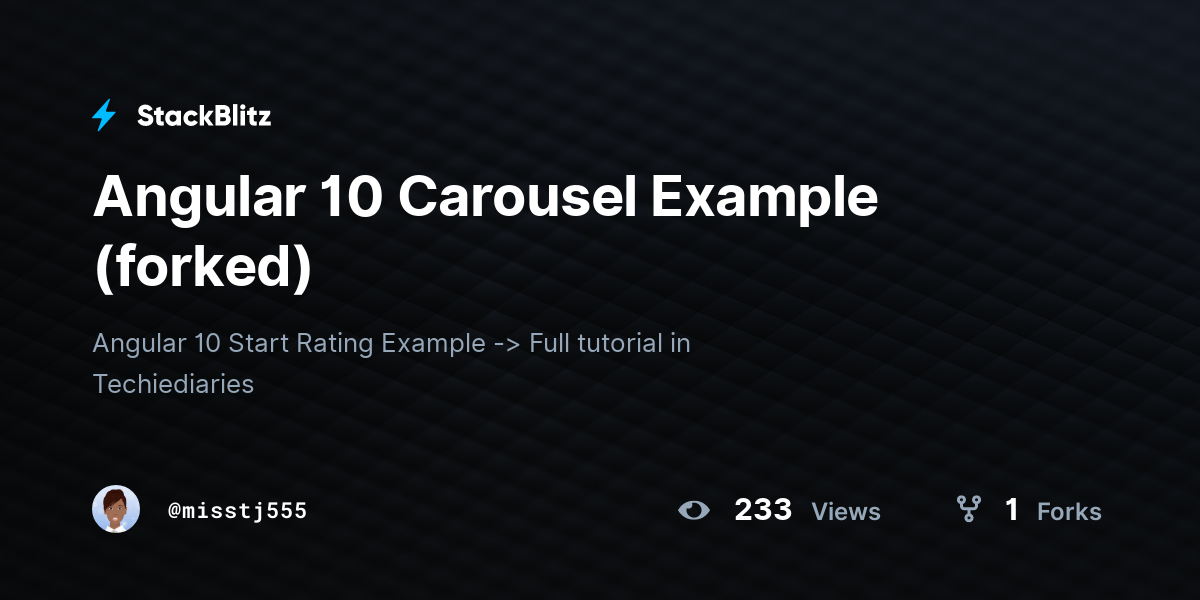 Angular 10 Carousel Example (forked) - StackBlitz