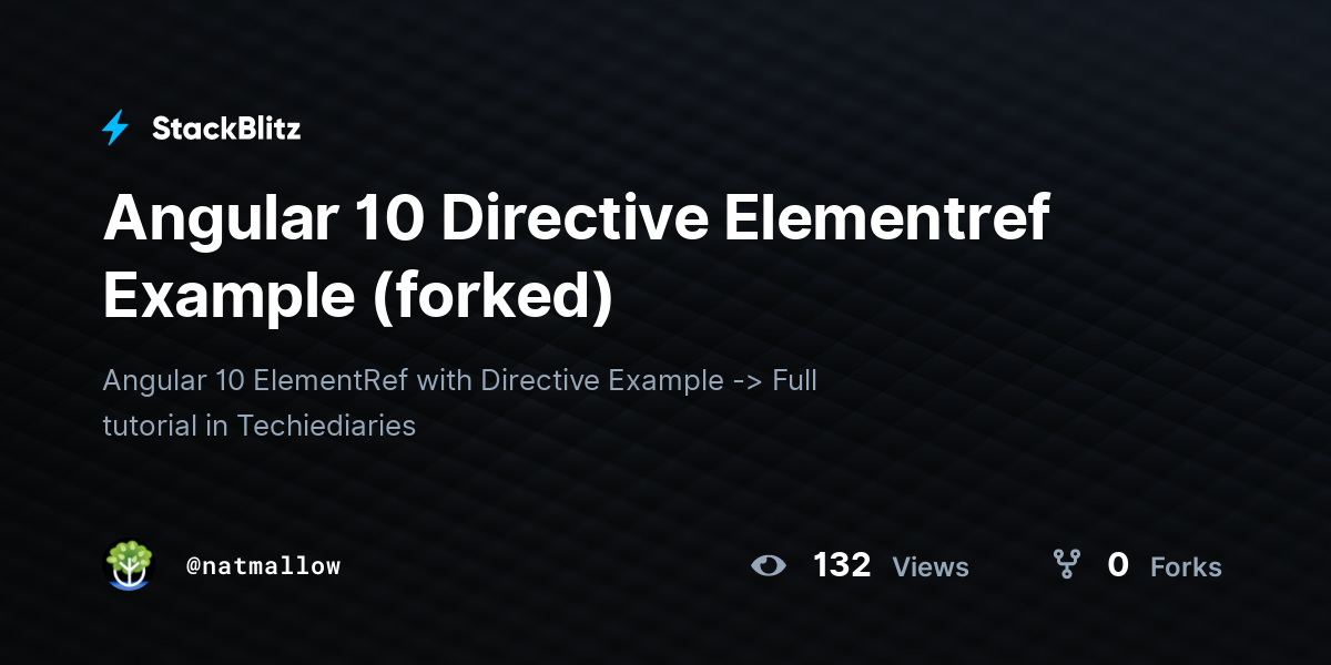 Angular 10 Directive Elementref Example (forked) - StackBlitz