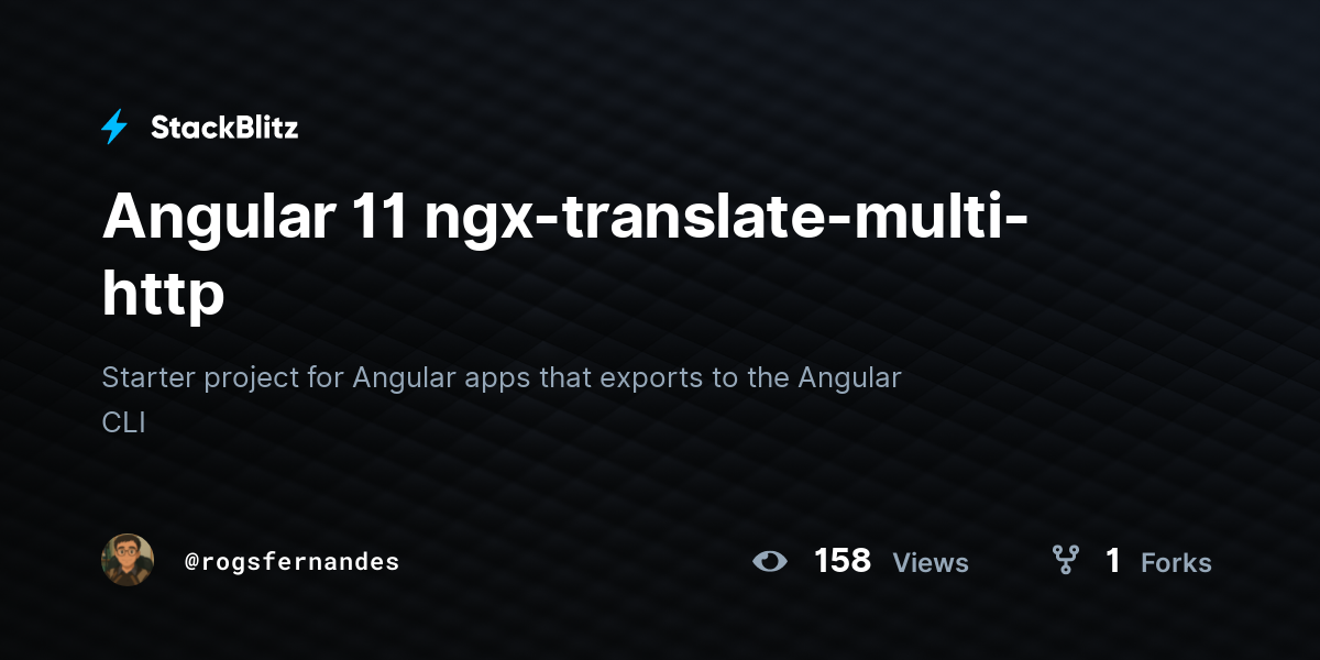 Angular 11 ngx-translate-multi-http - StackBlitz