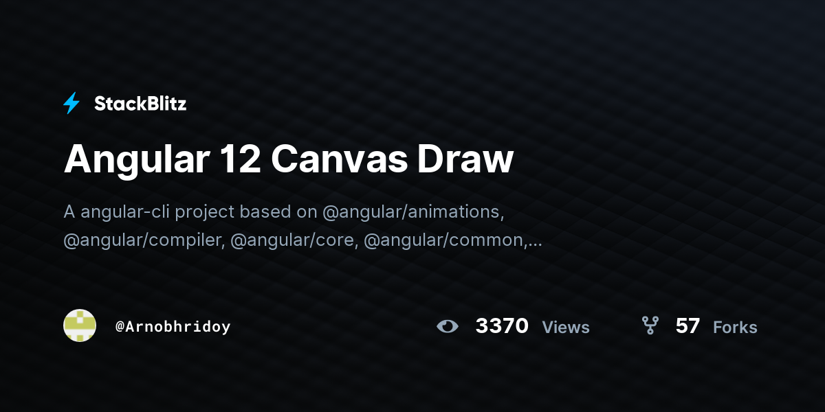 Angular 12 Canvas Draw StackBlitz