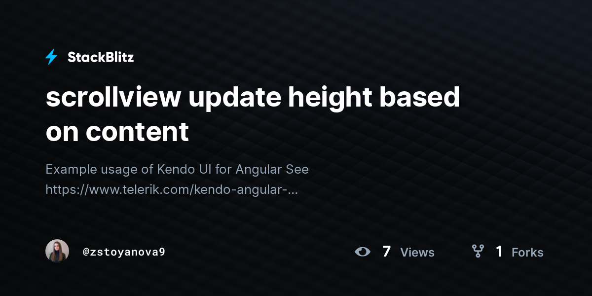 scrollview update height based on content - StackBlitz