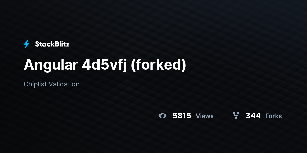 Angular 4d5vfj (forked) - StackBlitz