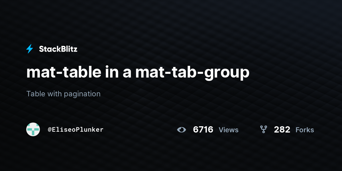 mattable in a mattabgroup StackBlitz