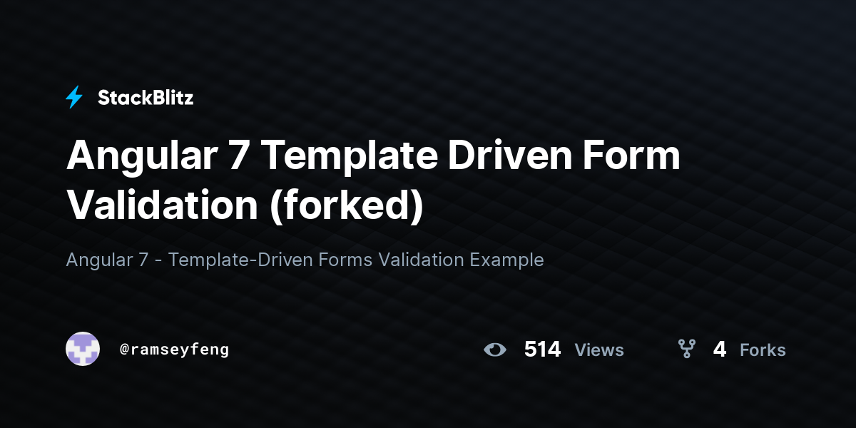 angular-7-template-driven-form-validation-forked-stackblitz