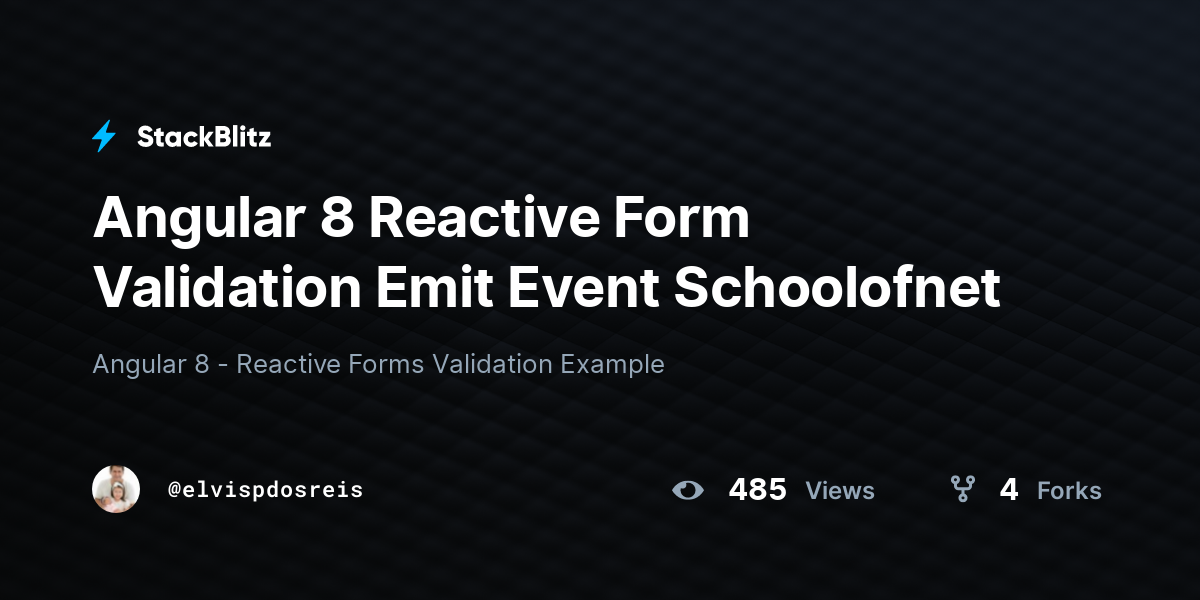 angular form set value emit event