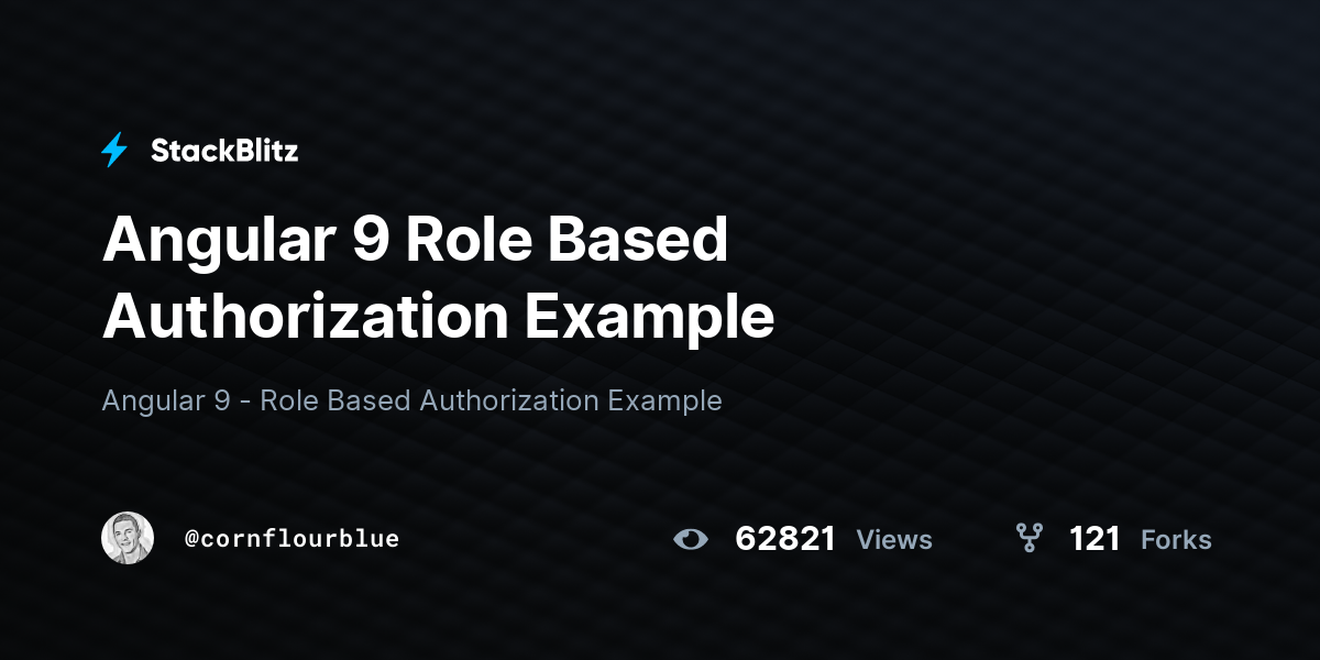 Role Based Authorization Angular