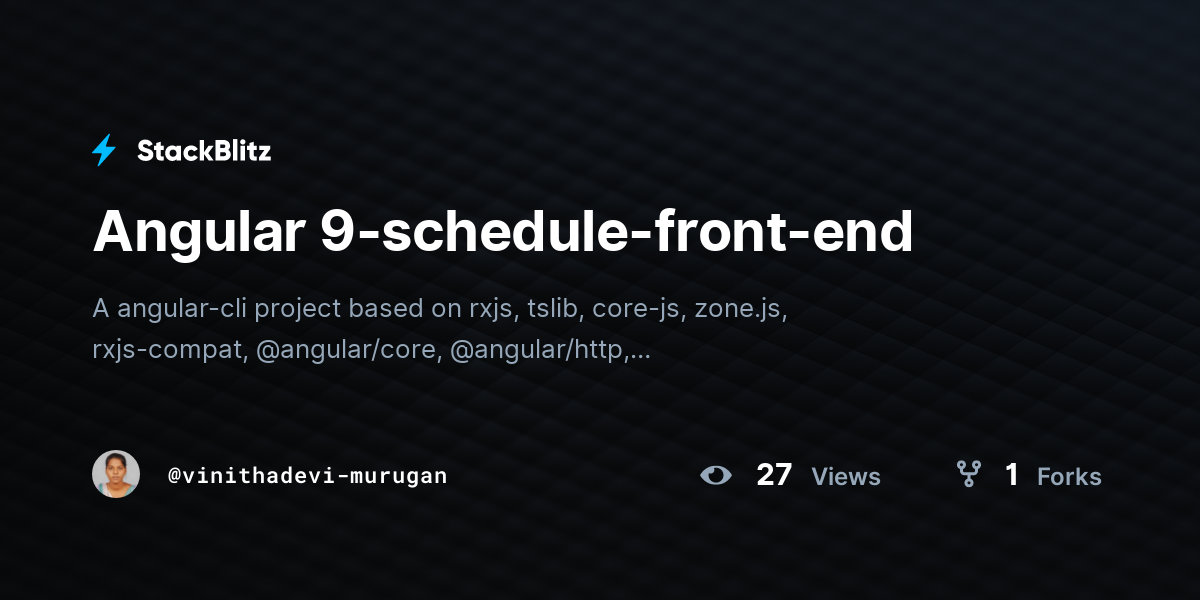 Angular 9-schedule-front-end - StackBlitz