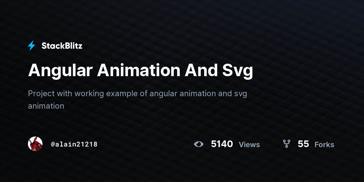 Angular Animation And Svg - StackBlitz