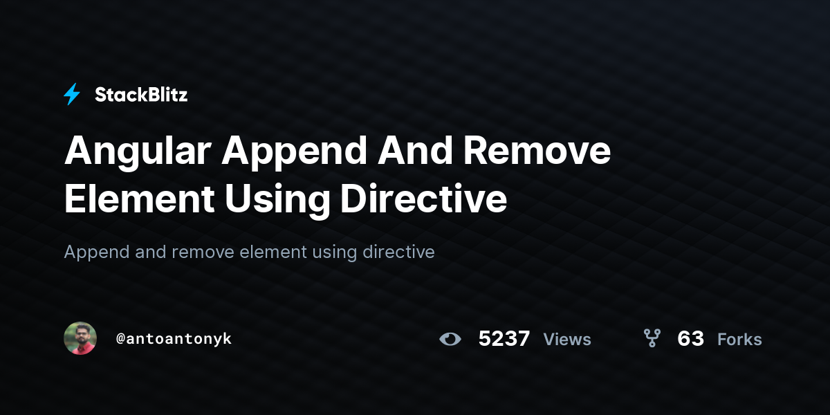 angular-append-and-remove-element-using-directive-stackblitz