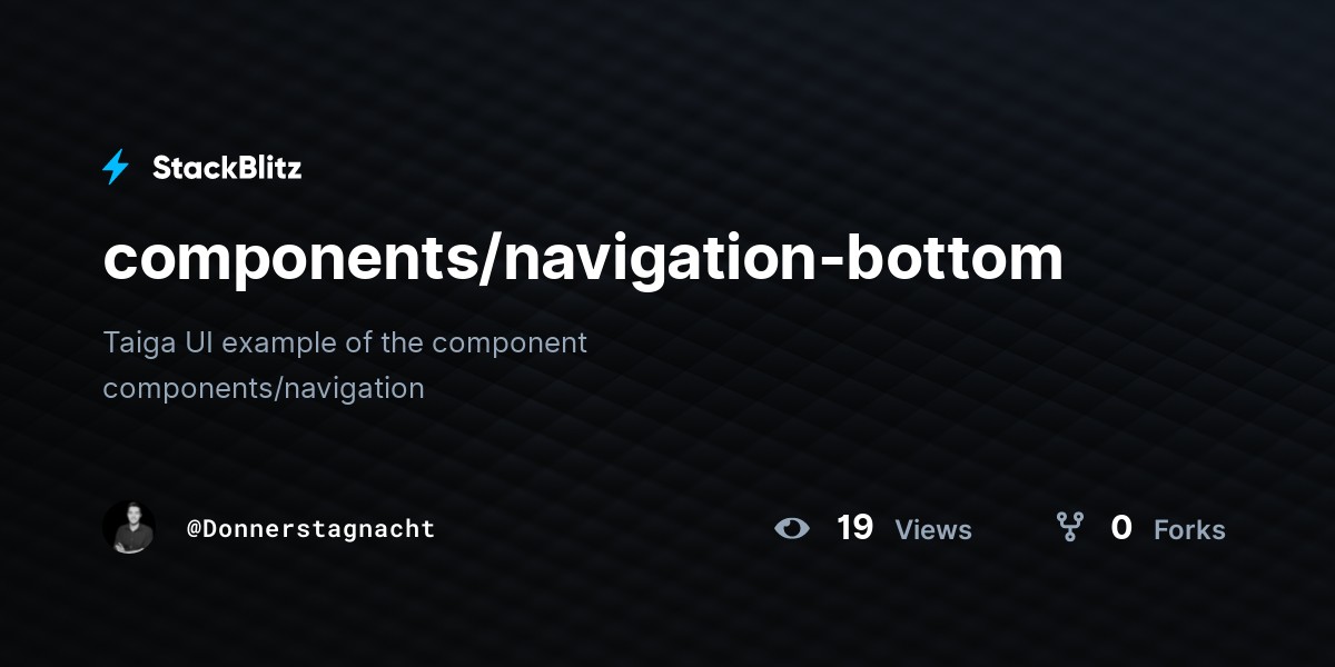 components/navigation-bottom - StackBlitz
