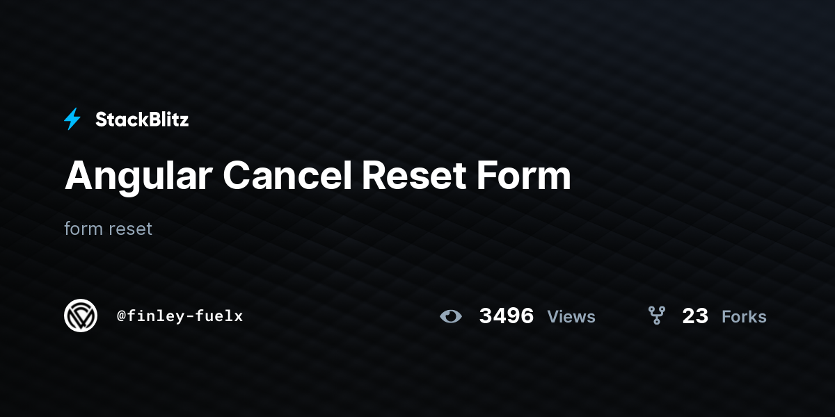 angular-cancel-reset-form-stackblitz